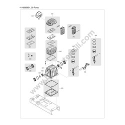 ABAC Esploso Ricambi per A39B 270 CT4 Compressor Pump Unit