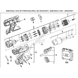 AEG BS18SBL2-202C Trapano Avvitatore IN2 Ricambi