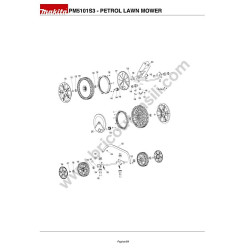Dolmar Lawn Mower PM5101S3 Parts Drawing - 2