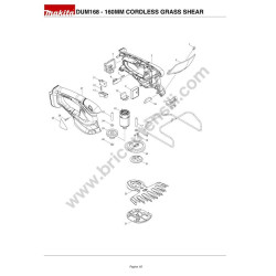 Makita DUM168 Parts Drawing