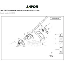 Lavor Pressure Cleaner NPX4 1310 M Parts Drawing