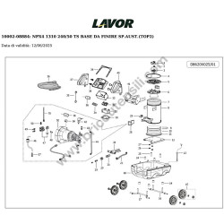 Lavor Pressure Cleaner NPX4 1310 M Parts Drawing - 1
