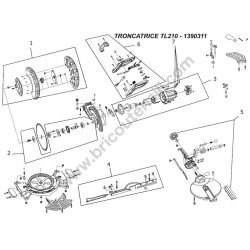 Valex Mitresaw TL210 Spare Parts Drawing