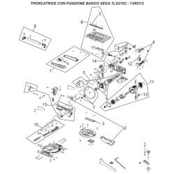 Valex Mitresaw TLS210C Parts Drawing