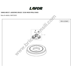 Lavor Floor Scrubber Drier L5 50B CBT Parts Drawing - 1