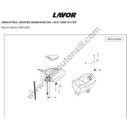 Lavor Floor Scrubber Drier L5 50B CBT Parts Drawing - 1