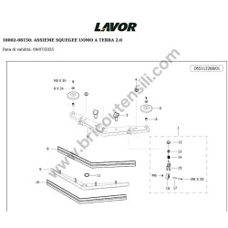 Lavor Lavasciuga Pavimenti L5 50B CBT Esploso Ricambi - 4