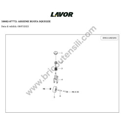 Lavor Floor Scrubber Drier L5 50B CBT Parts Drawing - 7