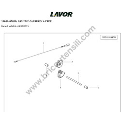 Lavor Floor Scrubber Drier L5 50B CBT Parts Drawing - 9