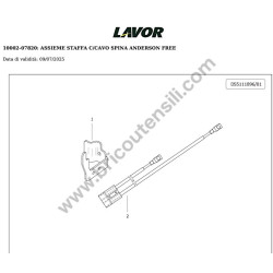 Lavor Lavasciuga Pavimenti L5 50B CBT Esploso Ricambi - 12