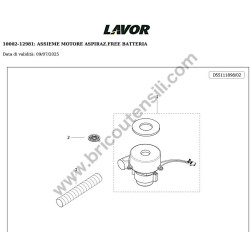 Lavor Lavasciuga Pavimenti L5 50B CBT Esploso Ricambi - 13