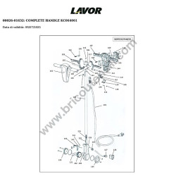 Lavor Floor Sweeper SDM-R 53G Parts Drawing - 2