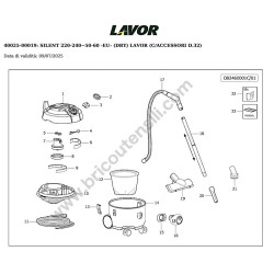 Lavor Aspirapolvere Silent Esploso Ricambi