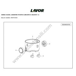 Lavor Vacum Cleaner Silent Parts Drawing - 1