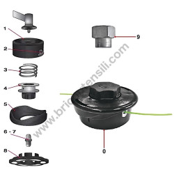 Esploso Ricambi Hitachi per Decespugliatore CG31EBS-CG40EAS - 2