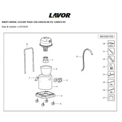 Lavor LX150F W&D Parts Drawing