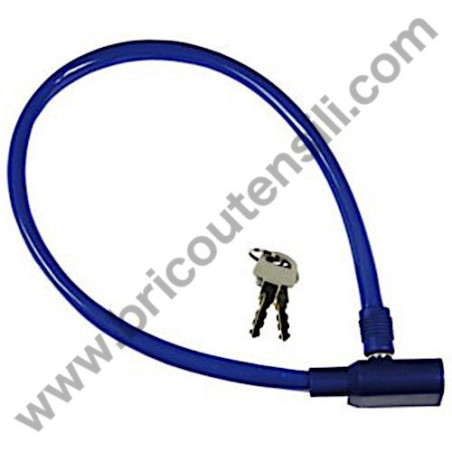 Cycle padlock with snap 6x600 mm