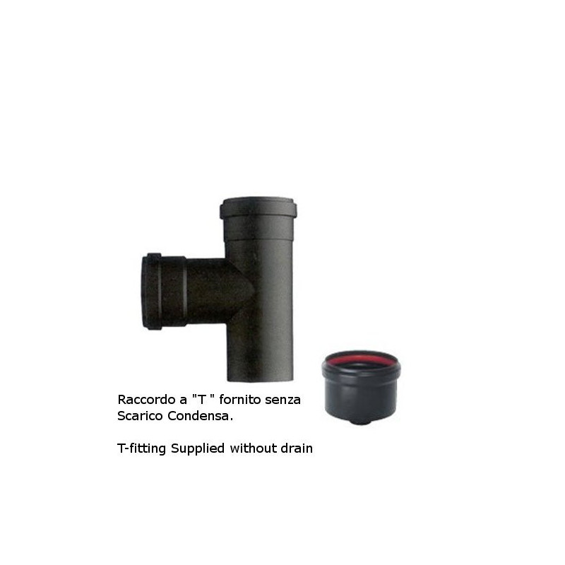 Raccordo a T per Tubi Stufe a Pellet