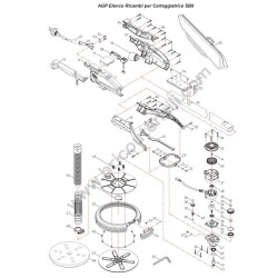 AGP Wall Sander SB9 Spare Parts Drawing