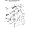 AGP Grinder G180 Spare Parts Drawing