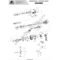 Stayer Tassellatore HD26BK Esploso Ricambi
