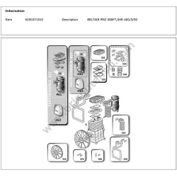 CECCATO BELTAIR 500F7 5HR PRO Ricambi
