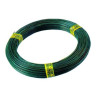 Green plastic-coated wire for nets