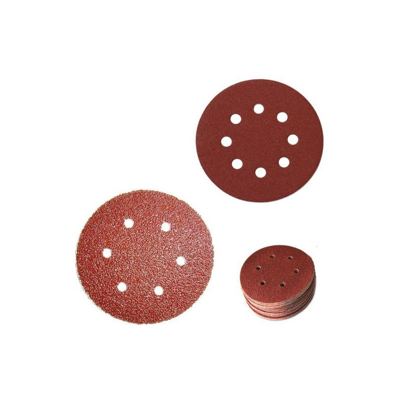 Rotary abrasive disc with velcro for sanders