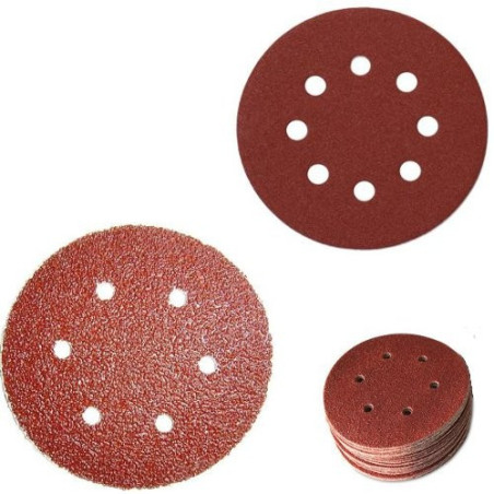 Rotary abrasive disc with velcro for sanders