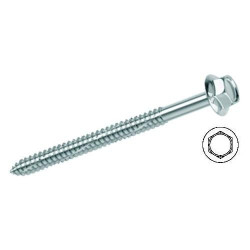 Zincplated selftapping metal screws hex head 6,3 mm tipe Kovervit
