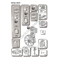 BALMA NS19-100 CT3 V400 Parts Drawing - 1