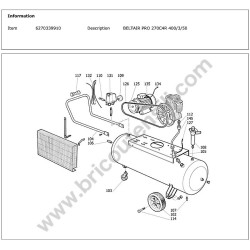 Gruppo Pompante per Compressore a Cinghia A29B BLU