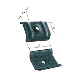 Zincplated high caps for grecate sheets