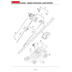 Makita Rasaerba a Batteria DLM382 Esploso Ricambi