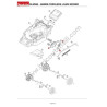 Makita DLM382 Lawn Mower Parts Drawing - 2