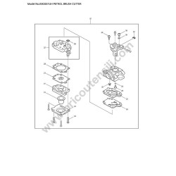 Makita EM2651UH Brushcutter Parts Drawing - 2