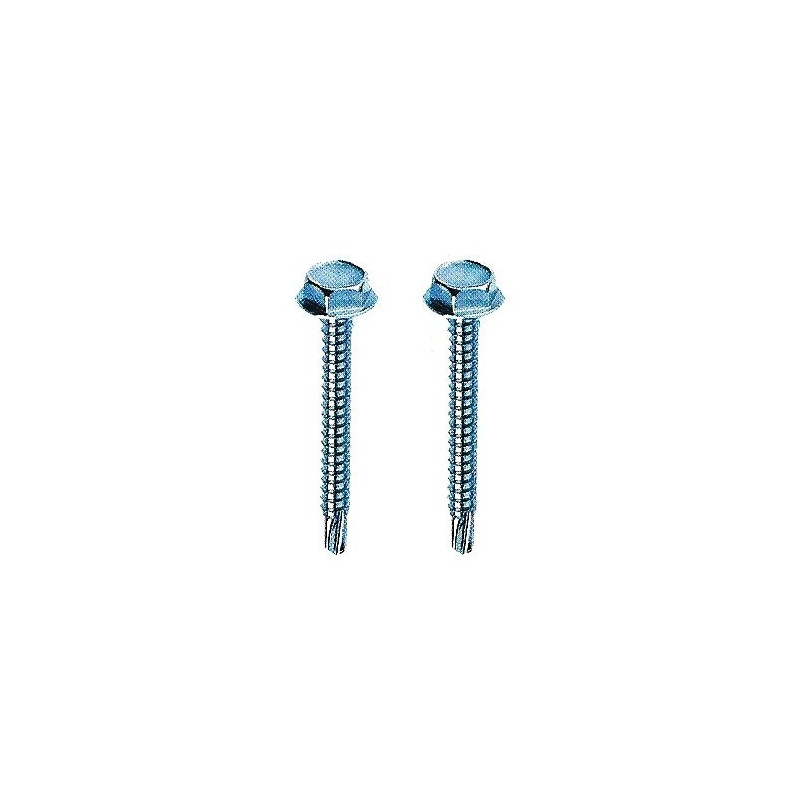 Zincplated Selfpiercing metal screws hex head 5,5 mm tipe Drillex