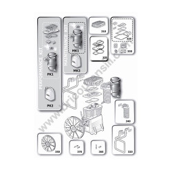 ABAC Parts Drawing for Pump Unit B6000