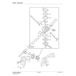 Alpina Chainsaw APR 527 Spare Parts Drawing - 4