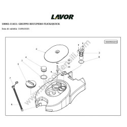 Lavor Lavasciuga Pavimenti L1 36B CBT Esploso Ricambi - 3