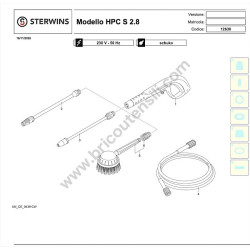 STERWINS Pressure Cleaner HPC S 2.8 Parts Drawing - 1