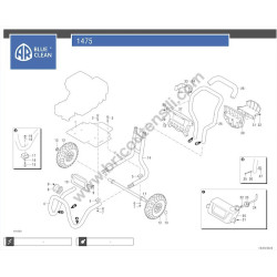 Annovi Reverberi Pressure Washer 1475 Parts Drawing