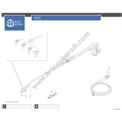 Annovi Reverberi Pressure Washer 1475 Parts Drawing - 6