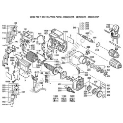 AEG Percussion Drill SB2E 700 RS K Parts Drawing