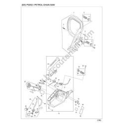 Dolmar Chain Saw PS352 Parts Drawing