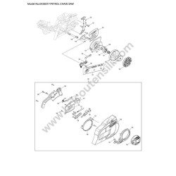 Makita Motosega EA3601F Esploso Ricambi - 3