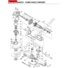 Makita Angle Grinder 9565CR Parts Drawing