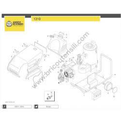Annovi Reverberi Pressure Washer 1310 Parts Drawing