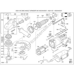 Milwaukee AG8-125 Parts Drawing