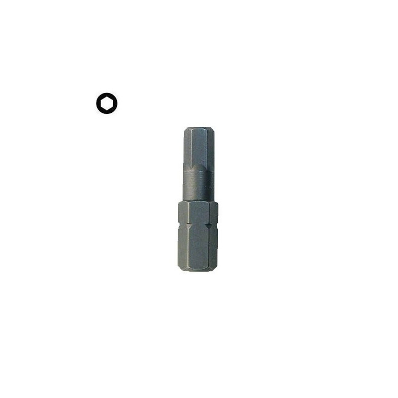 Inserto Esagonale attacco 1/4''x25 mm